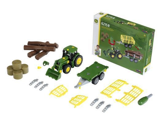 Игровой набор - конструктор Трактор с прицепом John Deere Theo Klein 3906