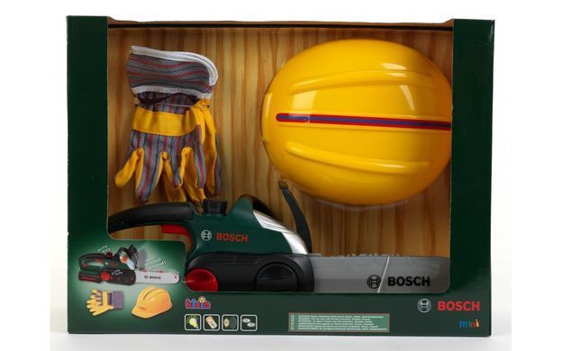 Ігровий набір Ланцюгова пила зі шлемом та рукавичками Bosch mini Theo Klein 8456