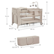 Кровать-манеж с пеленатором 3в1 Kinderkraft Joy 2 Beige KLJOY02BEG000AC
