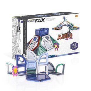Магнитный конструктор Guidecraft PowerClix Explorer Архитектура, 52 детали (G9472)