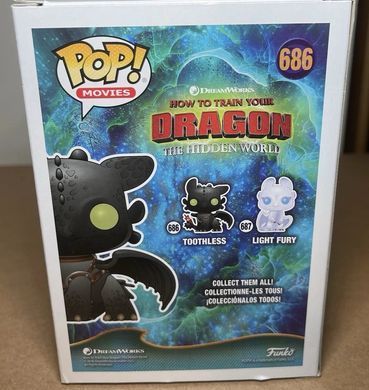 Вінілова фігурка Беззубик (#686) серія Як приборкати дракона Toothless Funko POP Movies 36355
