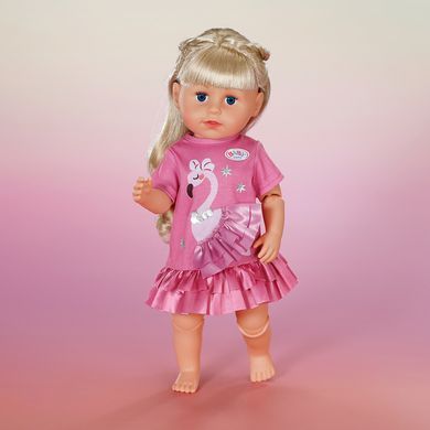 Одежда для куклы Baby Born Платье из фламинго (43 см) Zapf Creation 839423