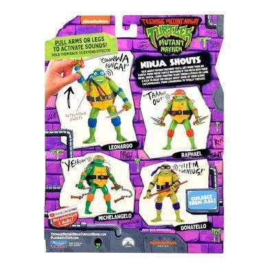 Игровая фигурка Movie III TMNT Ninja Shouts Микеланджело Playmates Toys 83353 со звуком