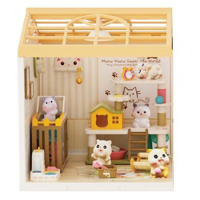 Конструктор-румбокс Зоомагазин Dreamy Bay Scene Mini House 8012 з LED-підсвіткою