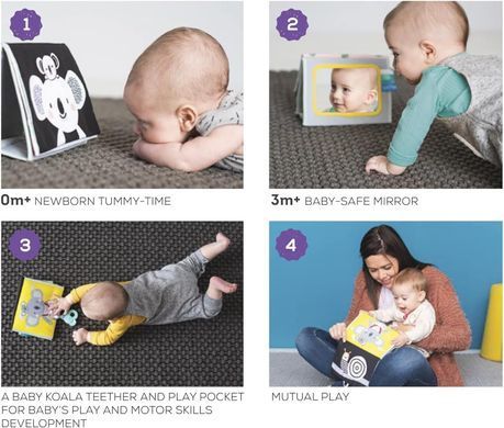 Розвиваюча перекидна книжка пригоди Коали Кіммі Tummy-Time Book Taf Toys 12395