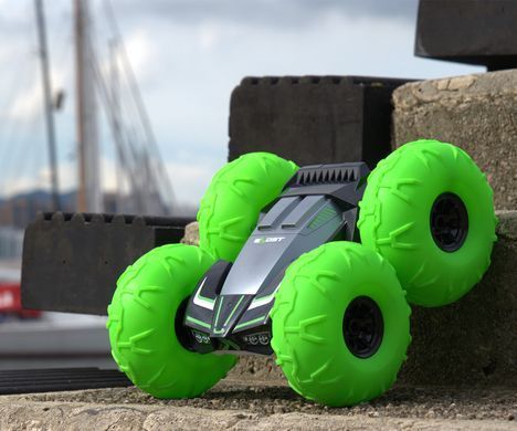 Уценка Трюковая машинка Exost 360 TORNADO на радиоуправлении (1:10, 2.4 GHz) Silverlit 20266-1 зеленая