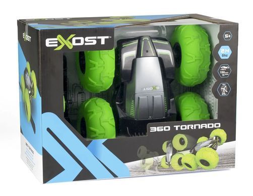 Уценка Трюковая машинка Exost 360 TORNADO на радиоуправлении (1:10, 2.4 GHz) Silverlit 20266-1 зеленая