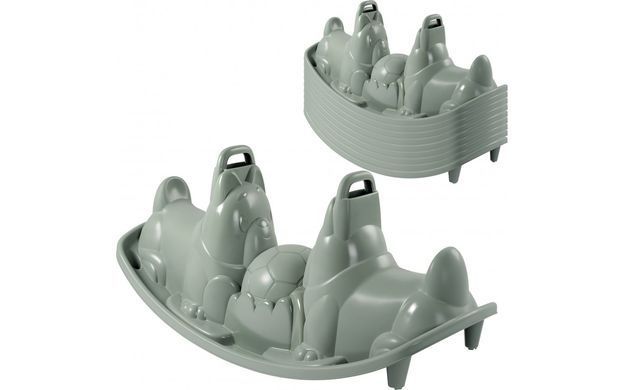 Подвійна дитяча гойдалка-качалка Green Dogs Rocker Smoby Life 7600830211