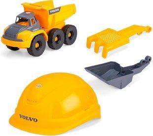Ігровий набір Volvo Tough Hauler самоскид з каскою Dickie Toys 3729014