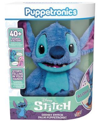 Інтерактивна м'яка іграшка Стіч Disney Stitch Palm Puppetronic by Real FX Wow! Stuff FX DIS-1037