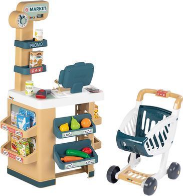 Інтерактивний маркет Toys City Market з візком Smoby 350238 звукові ефекти
