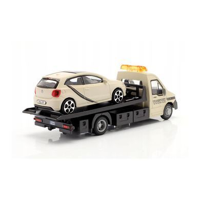 Металева машинка Bburago,Автоперевізник C Автомоделлю Vw Polo Gti Mark 5, 18-31403