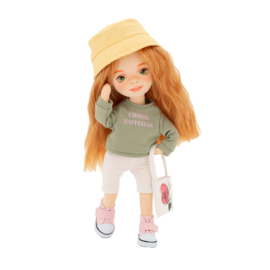 Мягкая кукла Санни в зеленой толстовке Sweet Sisters Orange Toys SS02-26 высотой 32 см