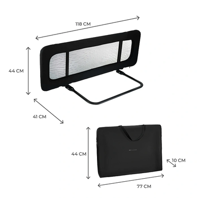 Універсальна захисна бар'єрка для ліжка Kinderkraft Guard and Dream KAGUDR00BLK0000 Black