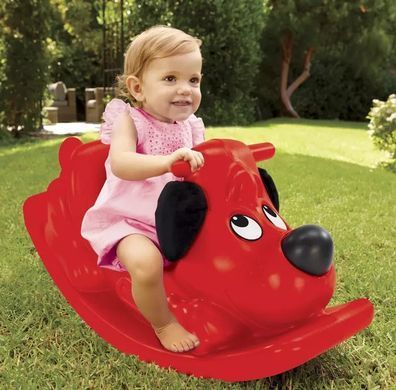 Качеля-качалка Собачка Rockin' Puppy Red Little Tikes 174254 красная