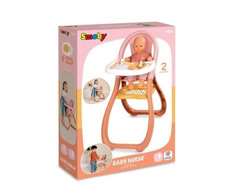 Стільчик для годування пупса Baby Nurse Smoby 7600220388