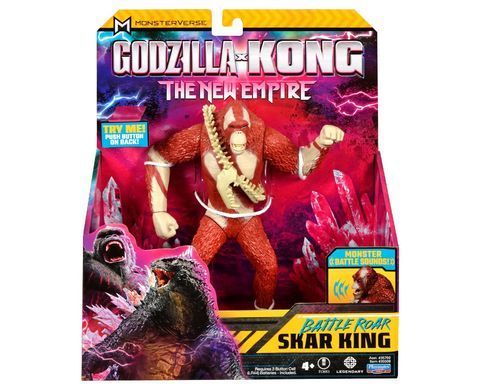 Фигурка Скар Кинг готов к бою Godzilla x Kong The New Empire Skar King Battle Roar Playmates 35508G со звуком