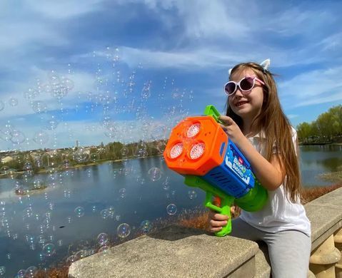 Уцінка Бластер з мильними бульбашками (3.7V, LED) Mega Bubble Blaster S1 Bunch O Bubbles Zuru 11349