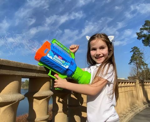 Уцінка Бластер з мильними бульбашками (3.7V, LED) Mega Bubble Blaster S1 Bunch O Bubbles Zuru 11349