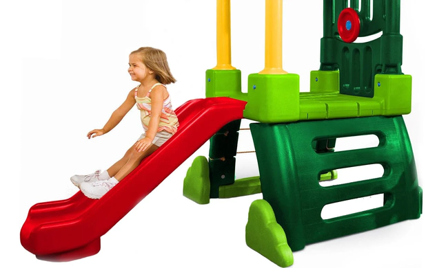 Дитячий ігровий майданчик з гіркою і гойдалками Clubhouse Swing Set Little Tikes 171093
