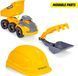 Ігровий набір Volvo Tough Hauler самоскид з каскою Dickie Toys 3729014