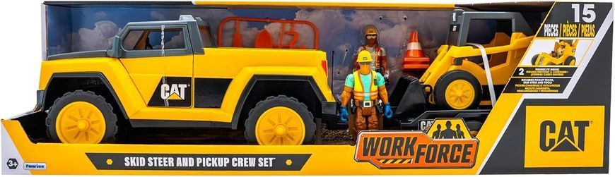 Игровой набор Пикап и минипогрузчик CAT Workforce Funrise CAT 83457