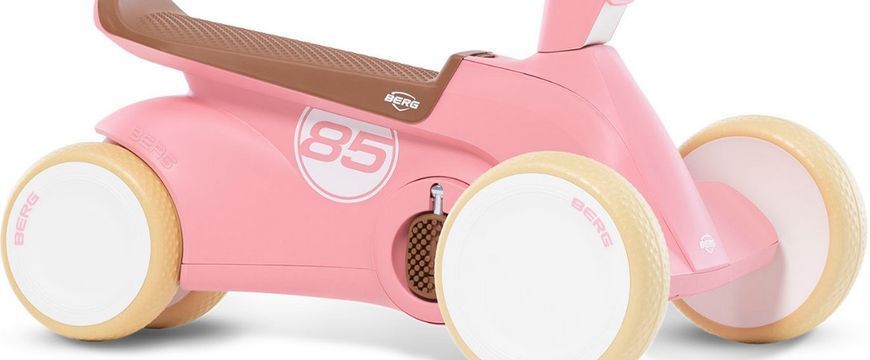 Дитячий велокарт-біговел 2в1 на педалях Berg GO2 Retro Pink 24.50.07.00 рожевий