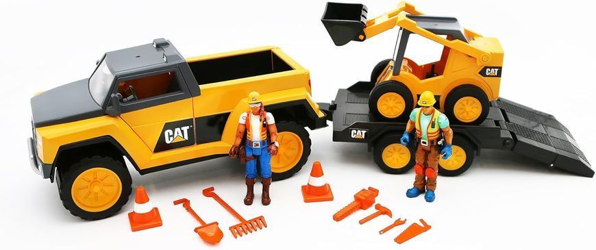 Игровой набор Пикап и минипогрузчик CAT Workforce Funrise CAT 83457