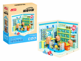 Конструктор JAKI Mini Super Town Акваріумна крамничка капібар FK023 світло