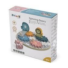 Игровой набор PolarB Шестеренки и животные Viga Toys 44006