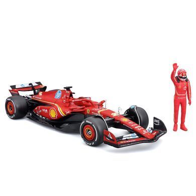 Металлическая машинка с фигуркой Ferrari SF-24 (2024) Bburago 18-26823 (1:24)