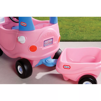 Прицеп Princess Cozy Coupe Trailer для машинки каталки Little Tikes 621451 розовый