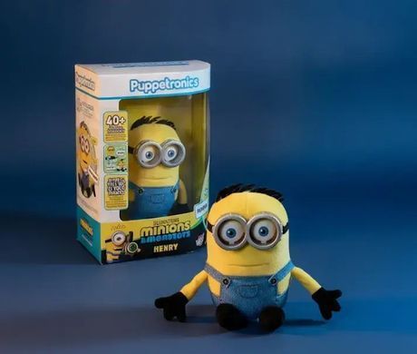 Інтерактивна м'яка іграшка Посіпаки Генрі Puppetronic Wow! Stuff Universal Minions Palm Puppetronic Henryc MIN-1050
