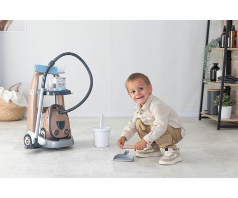 Візок для прибирания з пилососом із звуковим ефектом Rowenta Smoby 7600330325 зі звуком