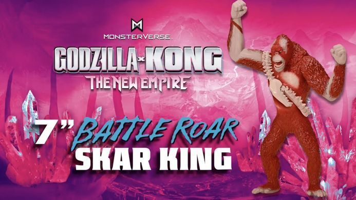 Уценка Фигурка Скар Кинг Godzilla x Kong The New Empire Skar King Battle Roar Playmates 35508G со звуком