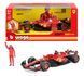 Металлическая машинка с фигуркой Ferrari SF-24 (2024) Bburago 18-26823 (1:24)