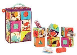 Развивающие мягкие Кубики-Сортеры aBc Block Party B. Toys Battat BX1661Z