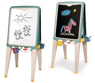 Двосторонній мольберт Літери та цифри Ultimate Easel Smoby 7600410106 з аксесуарами