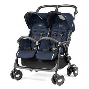 Прогулочная коляска для двойни Peg Perego Aria Shopper Twin Class Navy IP07280000SU41