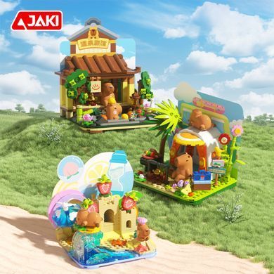 Конструктор JAKI Відпочинок капібар Гарячі джерела GK001