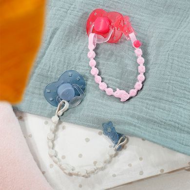 Пустышка для куклы Baby Born на клипсе Zapf Creation 838679-1 голубая