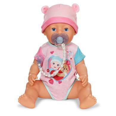Пустышка для куклы Baby Born на клипсе Zapf Creation 838679-1 голубая