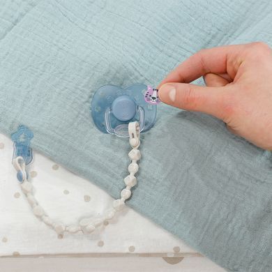 Пустышка для куклы Baby Born на клипсе Zapf Creation 838679-1 голубая