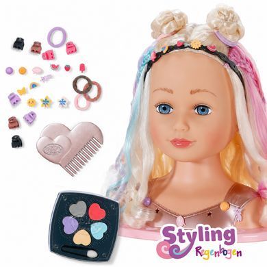 Голова манекен для створення зачісок Baby Born Pinplay Яскрава сестричка Zapf Creation 839379