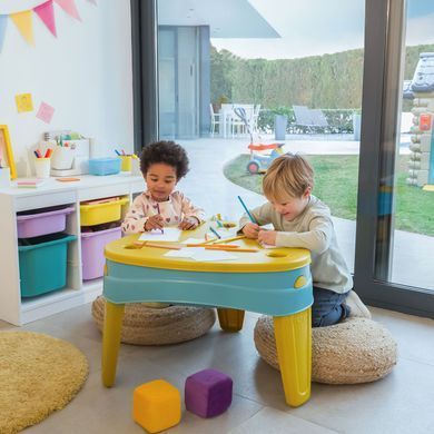 Ігровий стіл-пісочниця 3в1 з кришкою та аксесуарами Feber Casual Play Table FEU14000
