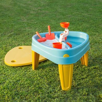 Ігровий стіл-пісочниця 3в1 з кришкою та аксесуарами Feber Casual Play Table FEU14000