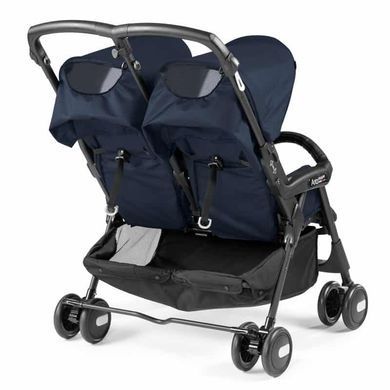 Прогулочная коляска для двойни Peg Perego Aria Shopper Twin Class Navy IP07280000SU41