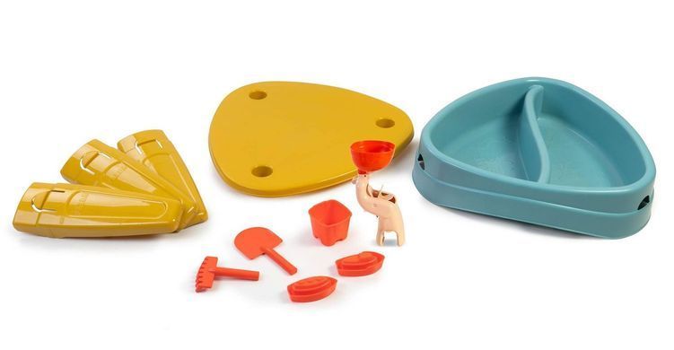 Ігровий стіл-пісочниця 3в1 з кришкою та аксесуарами Feber Casual Play Table FEU14000