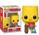 Виниловая фигурка Барт со скейтбордом серии Симпсоны S10 Funko POP! Television The Simpsons Bart 80071