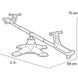 Двухместная детская качеля 2в1 Twister See Saw Feber 10243